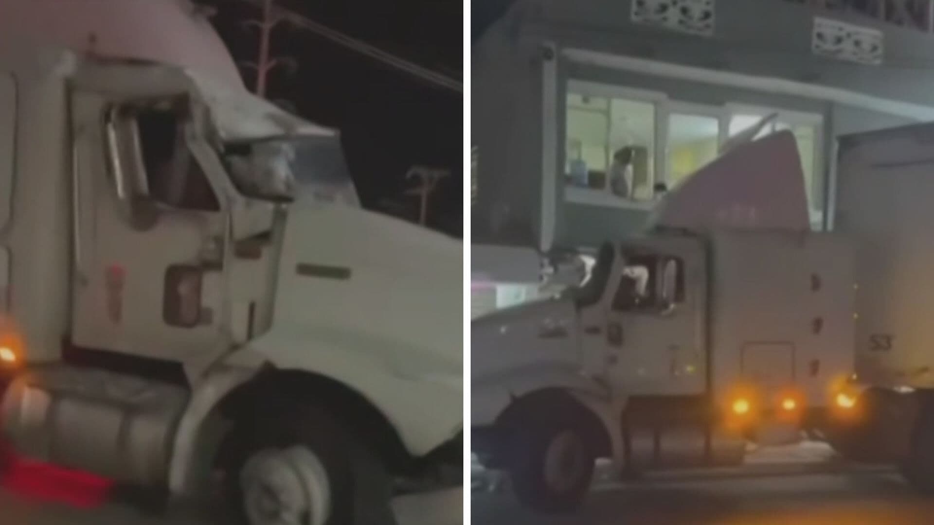 Tráiler Choca contra un Hotel, una Panadería y una Bicicleta en Ciudad del Carmen; Hay 3 Heridos