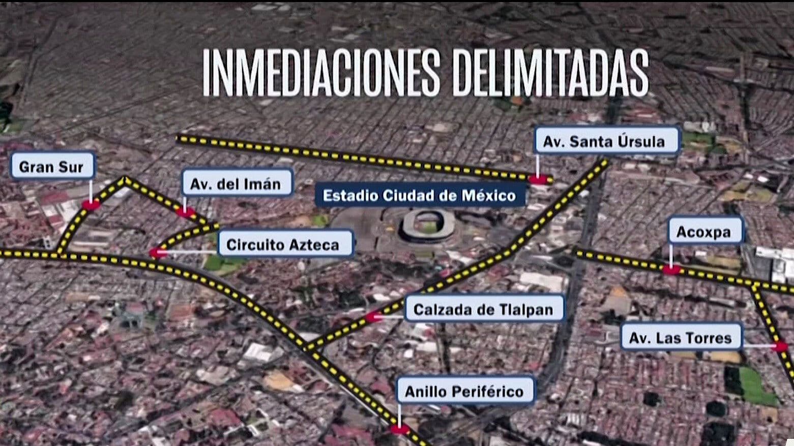 La Última Milla: Así es el Operativo en las Cercanías del Estadio Sede en CDMX
