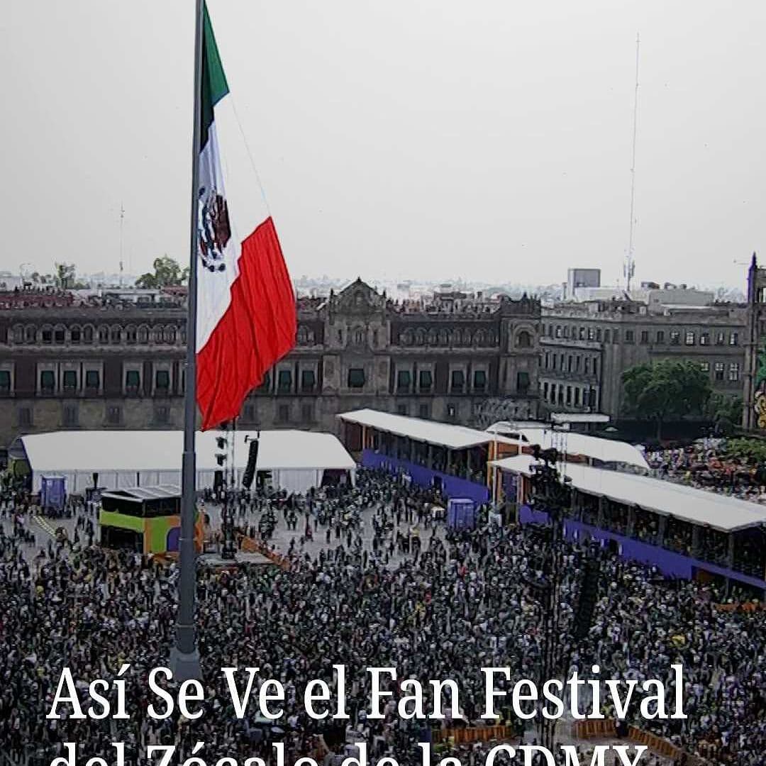 Así Se Ve el Fan Festival del Zócalo de la CDMX