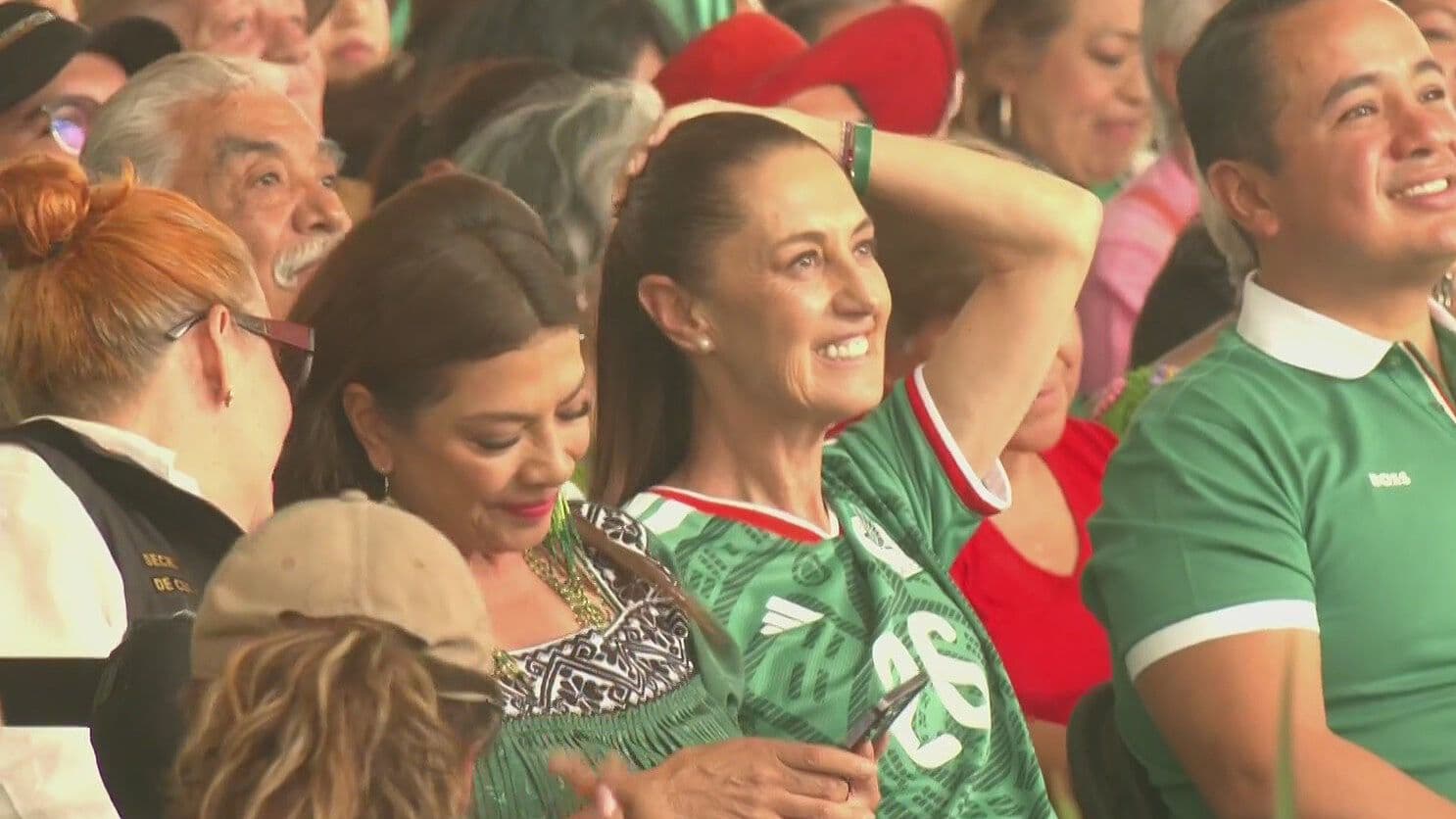 VIDEO: Así Festejó Sheinbaum el Gol de México en el Partido Inaugural del Mundial 2026