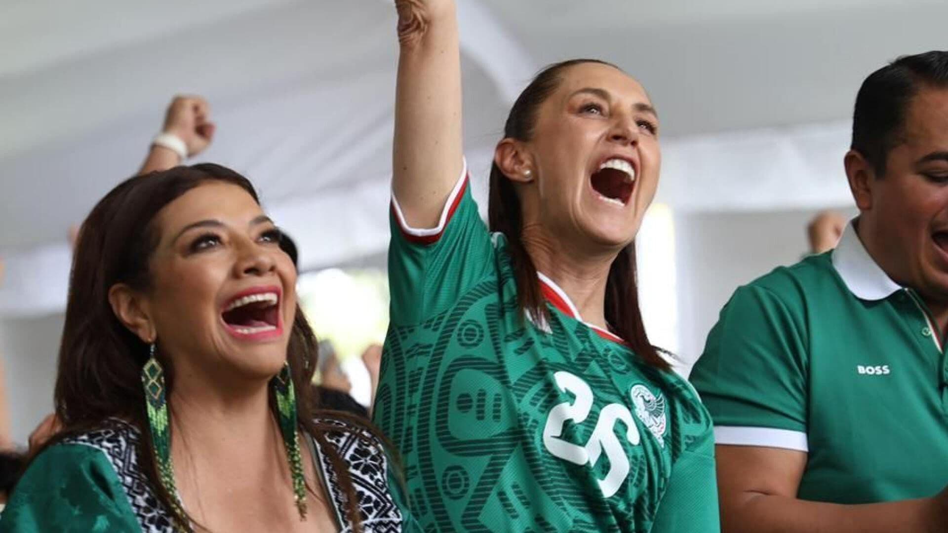 Sheinbaum y Todo México Celebran el Segundo Gol de la Selección Mexicana vs Sudáfrica