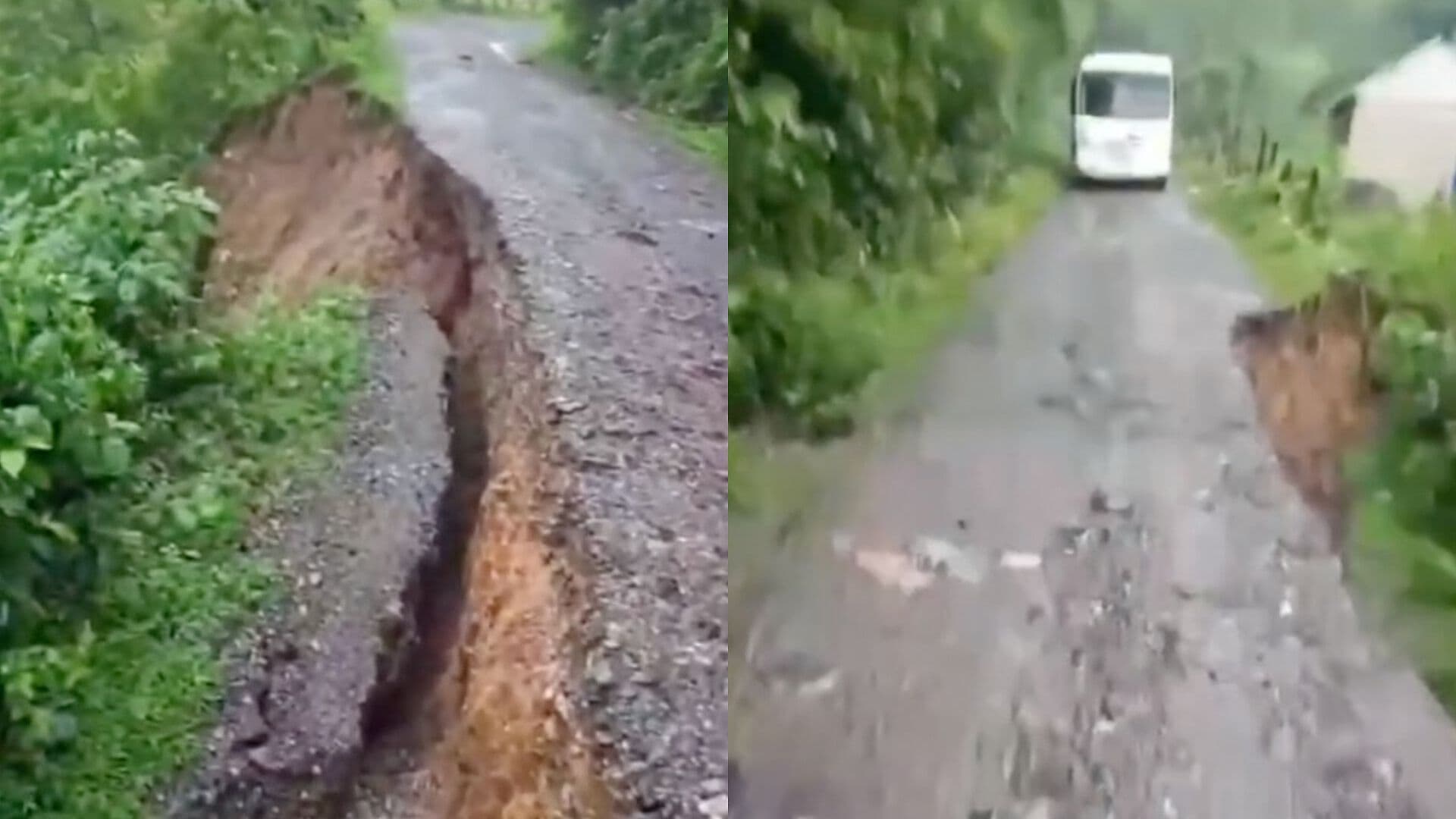 Afectaciones Desgajamiento Carretera Tlacotepec de Porfirio Díaz Puebla por Lluvias