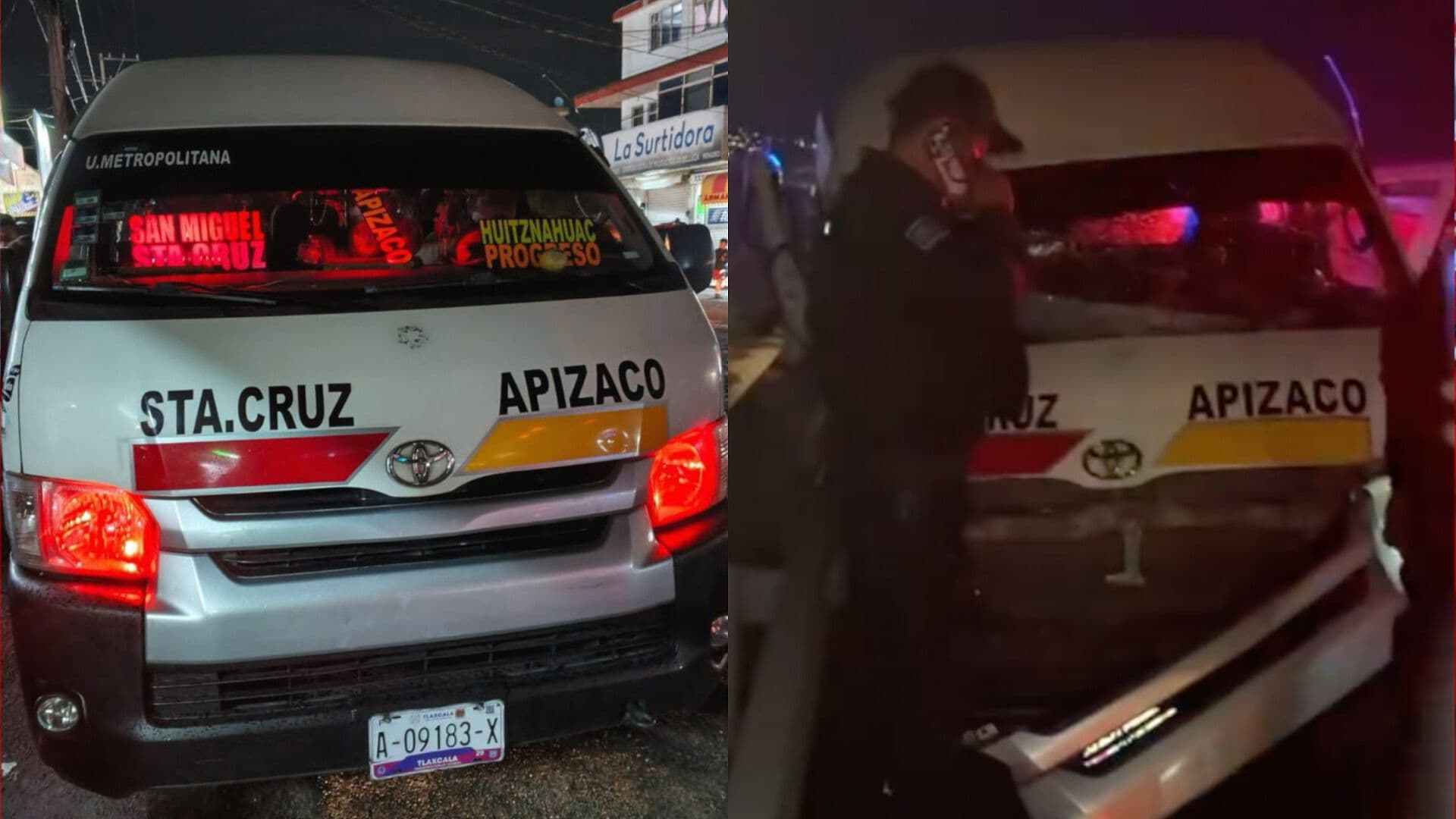 Robo Transporte Público Persecución Tlaxcala Apizaco Recuperan Unidad