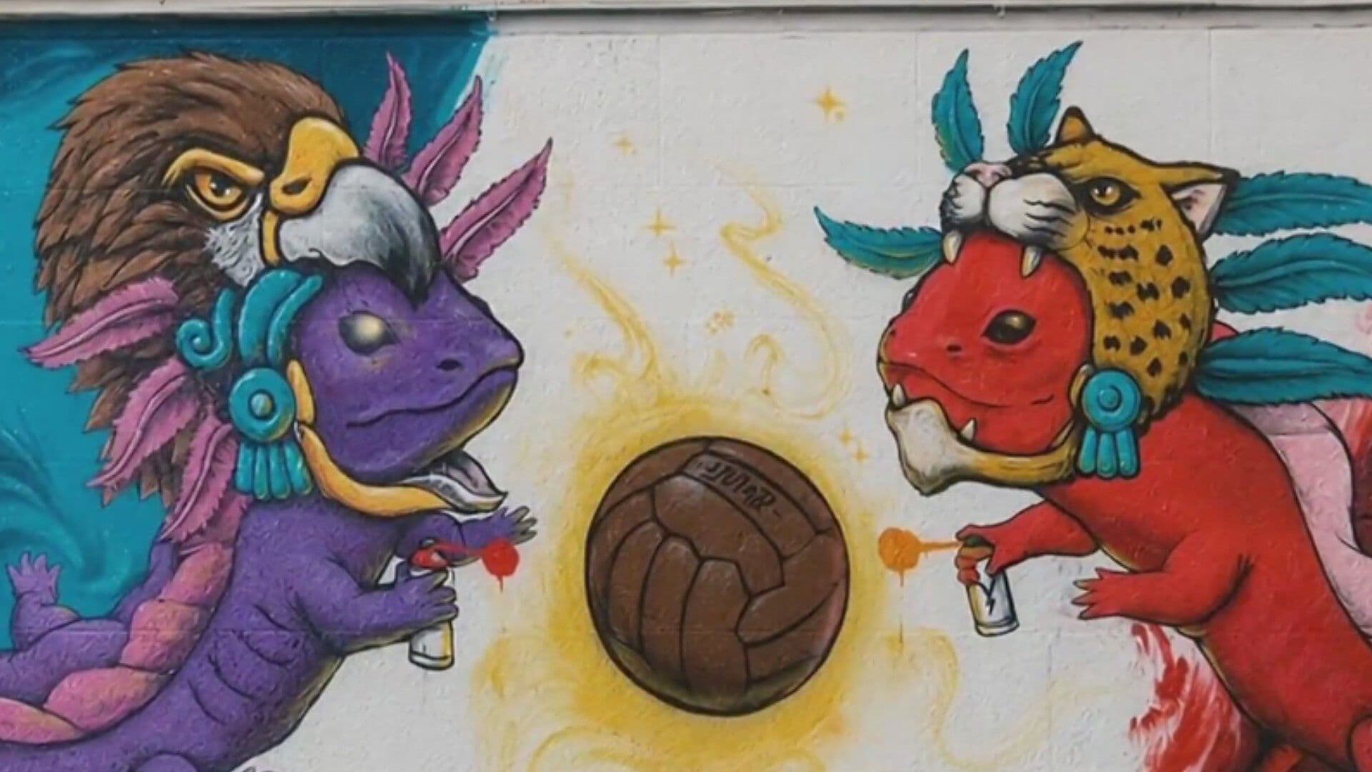 Yuca, Grafitero que Da Color a Fiesta del Futbol