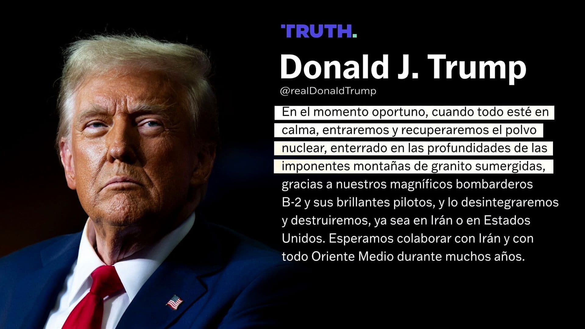 Trump Anuncia Posible Acuerdo de Paz con Irán y Apertura del Estrecho de Ormuz