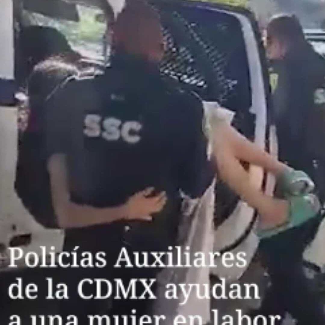 Policía de la CDMX Auxilia a Mujer Embarazada