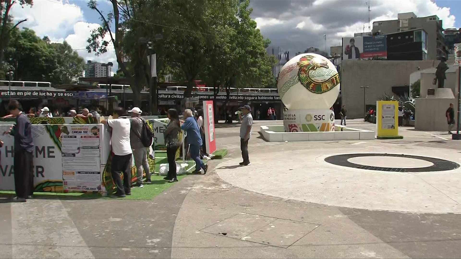 Así se Disfruta la Fiesta Futbolera en la Glorieta de Insurgentes