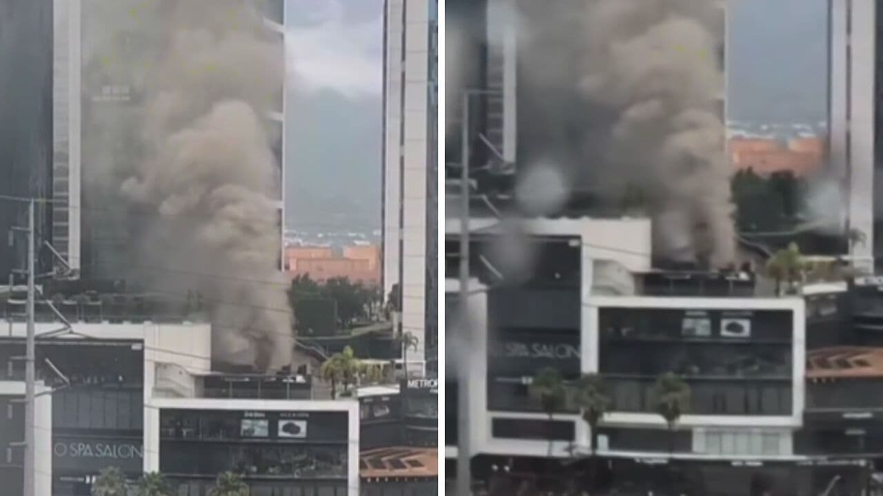 Reportan Fuerte Incendio en Restaurante de San Pedro Garza García, Nuevo León