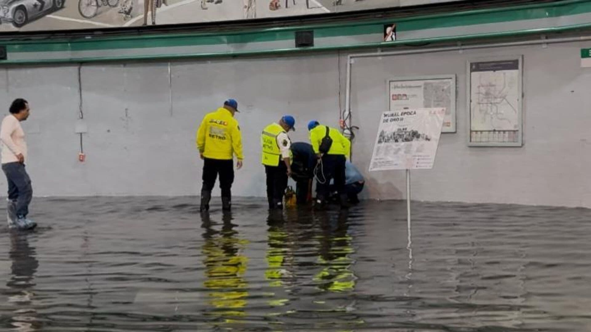 ¿Hay Servicio en Metro San Lázaro de la Línea B tras Inundación en Pasillos de la Estación?