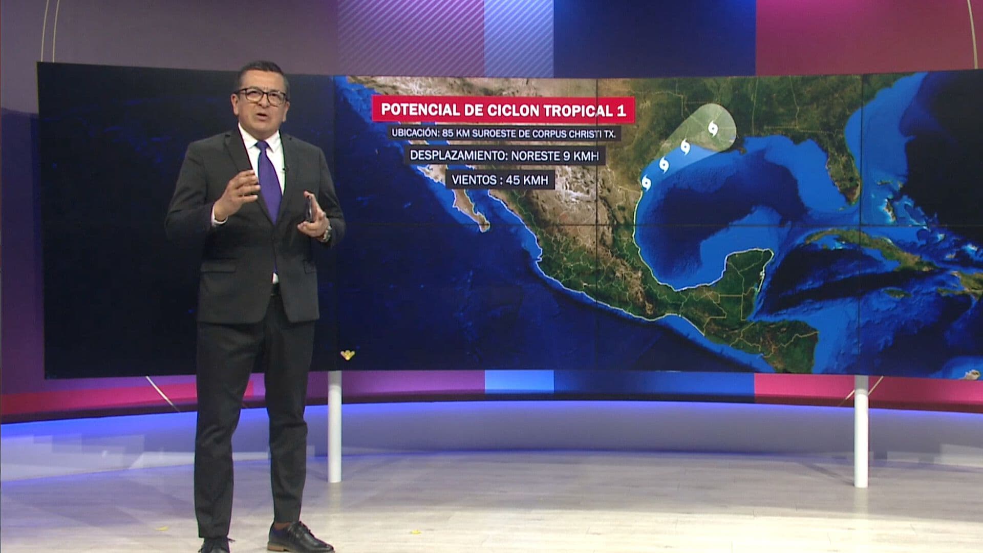 Formación de Potencial Ciclón Tropical #1 en Golfo de México