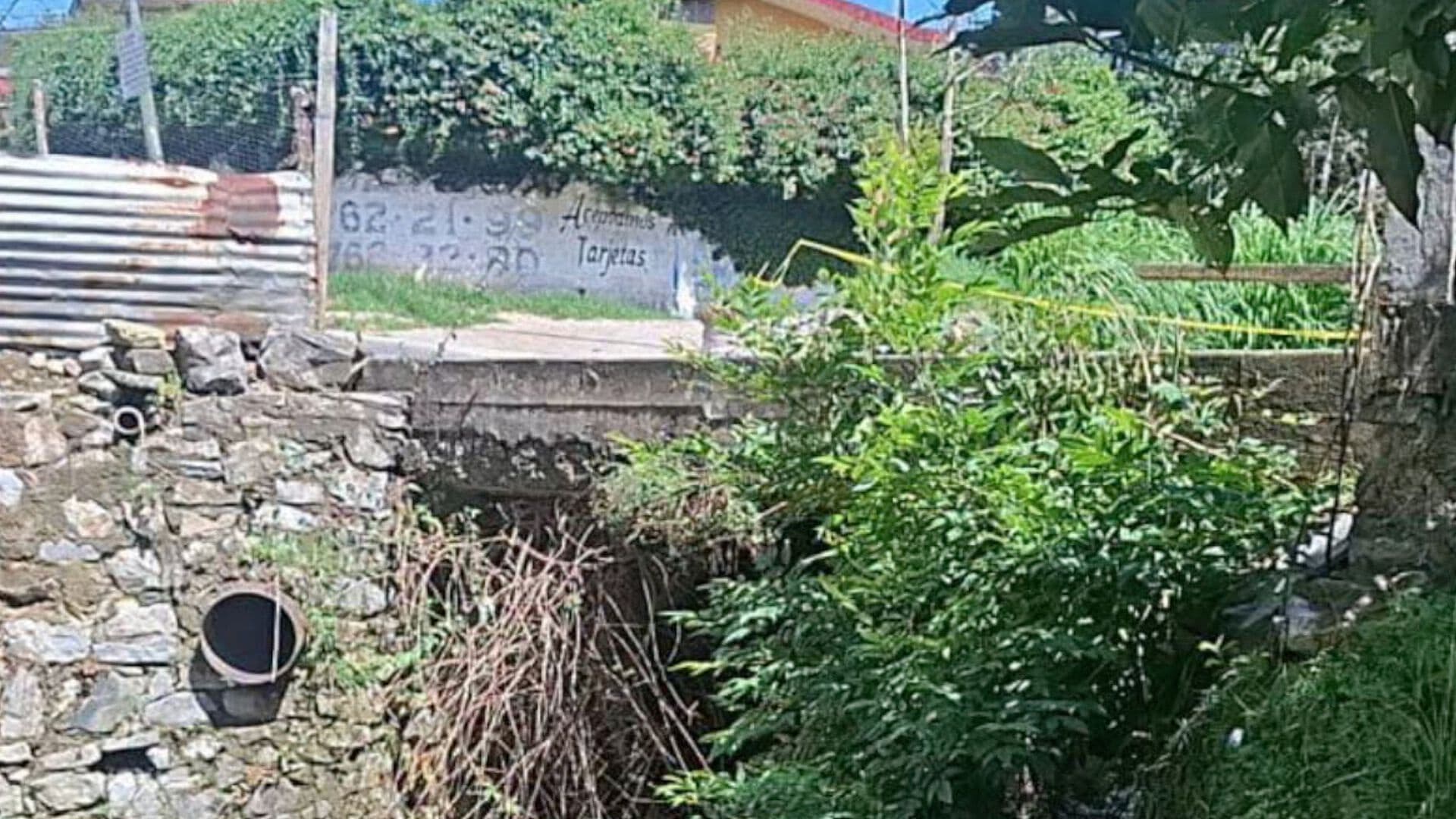 Daño Estructural Puente Río Chiquito La Mesita Huauchinango Puebla Fuerte Lluvia e Inundación