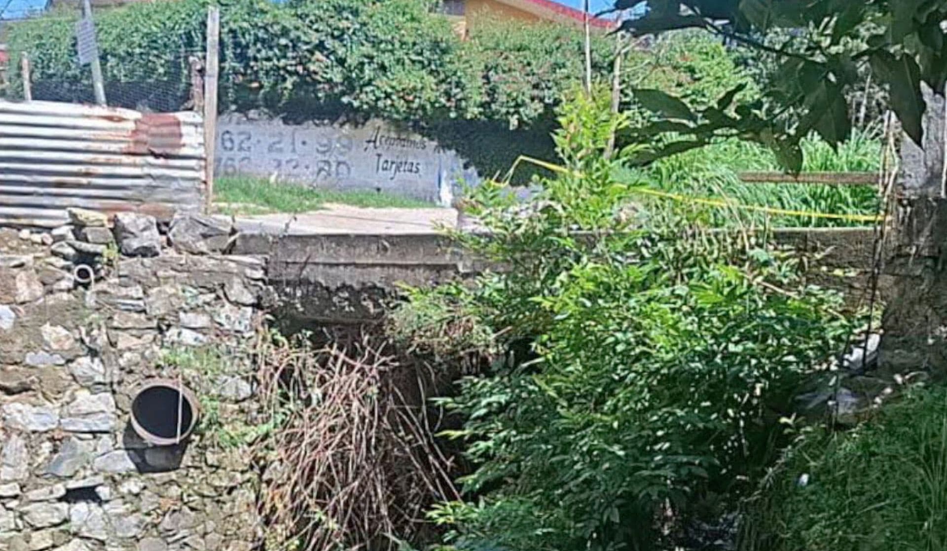 Daño Estructural Puente Río Chiquito La Mesita Huauchinango Puebla Fuerte Lluvia e Inundación