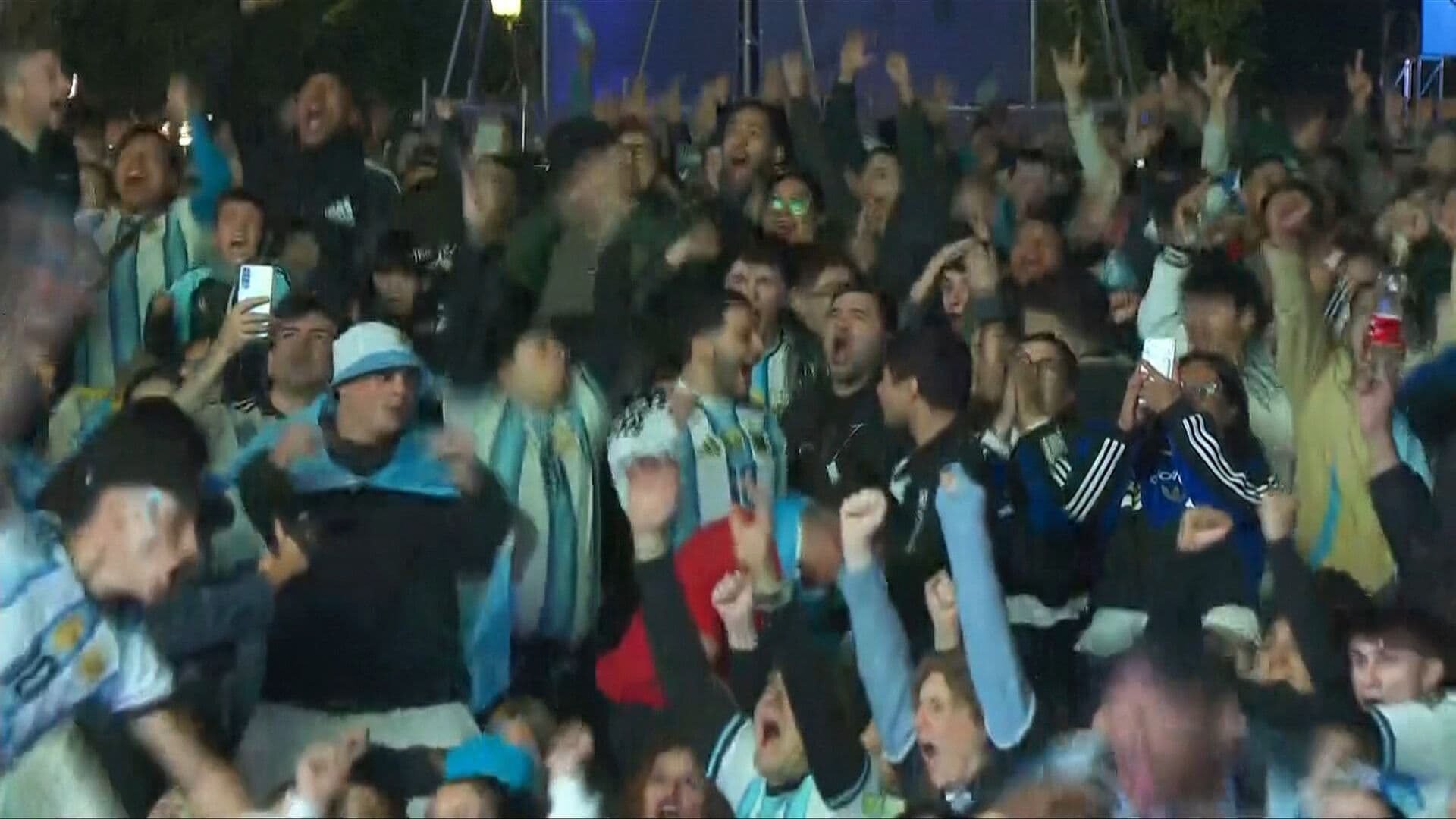 VIDEO: Así Se Vivió el Festejo por el Primer Gol de Messi en Argentina