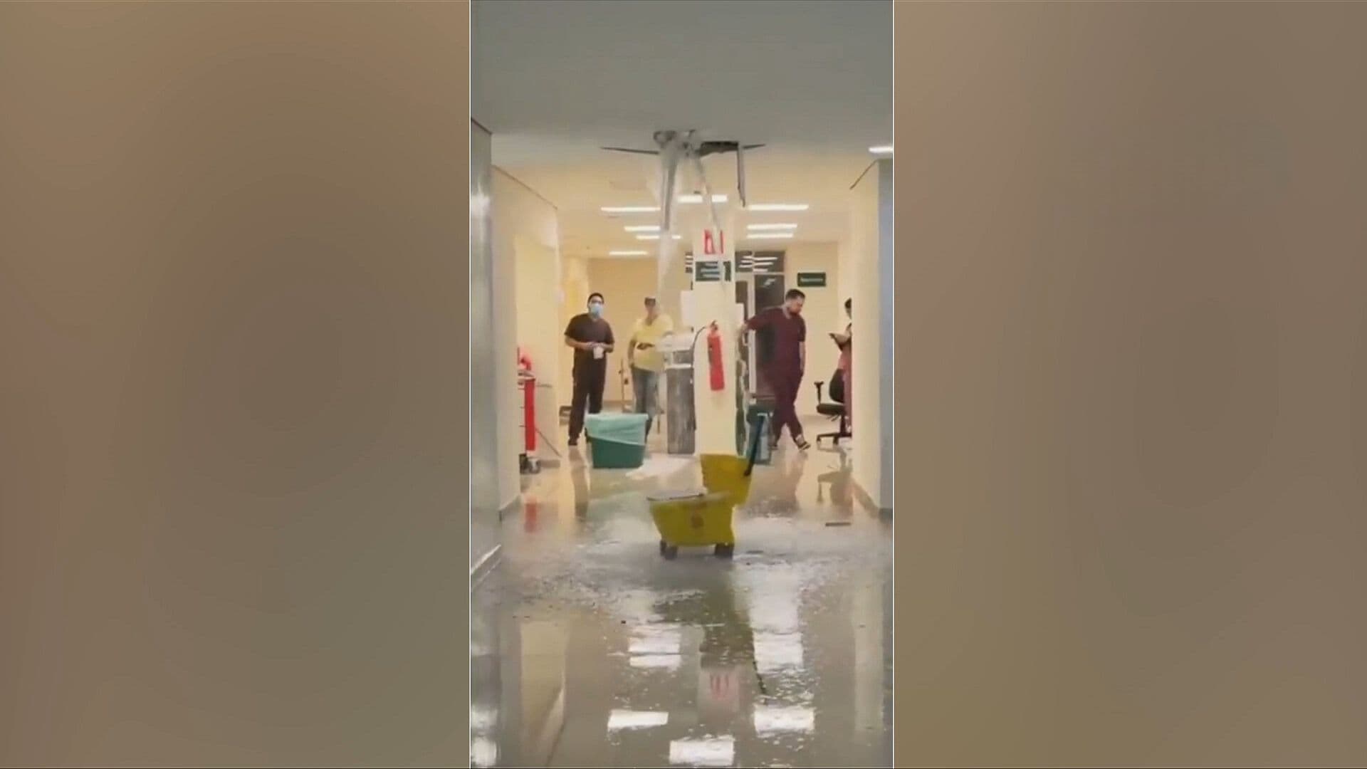 VIDEO | Como Cascadas: Lluvias Provocan Filtraciones en Hospital del IMSS en Sonora