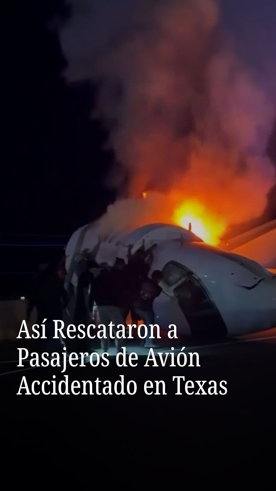 Así Rescataron a Pasajeros de Avión Accidentado en Texas