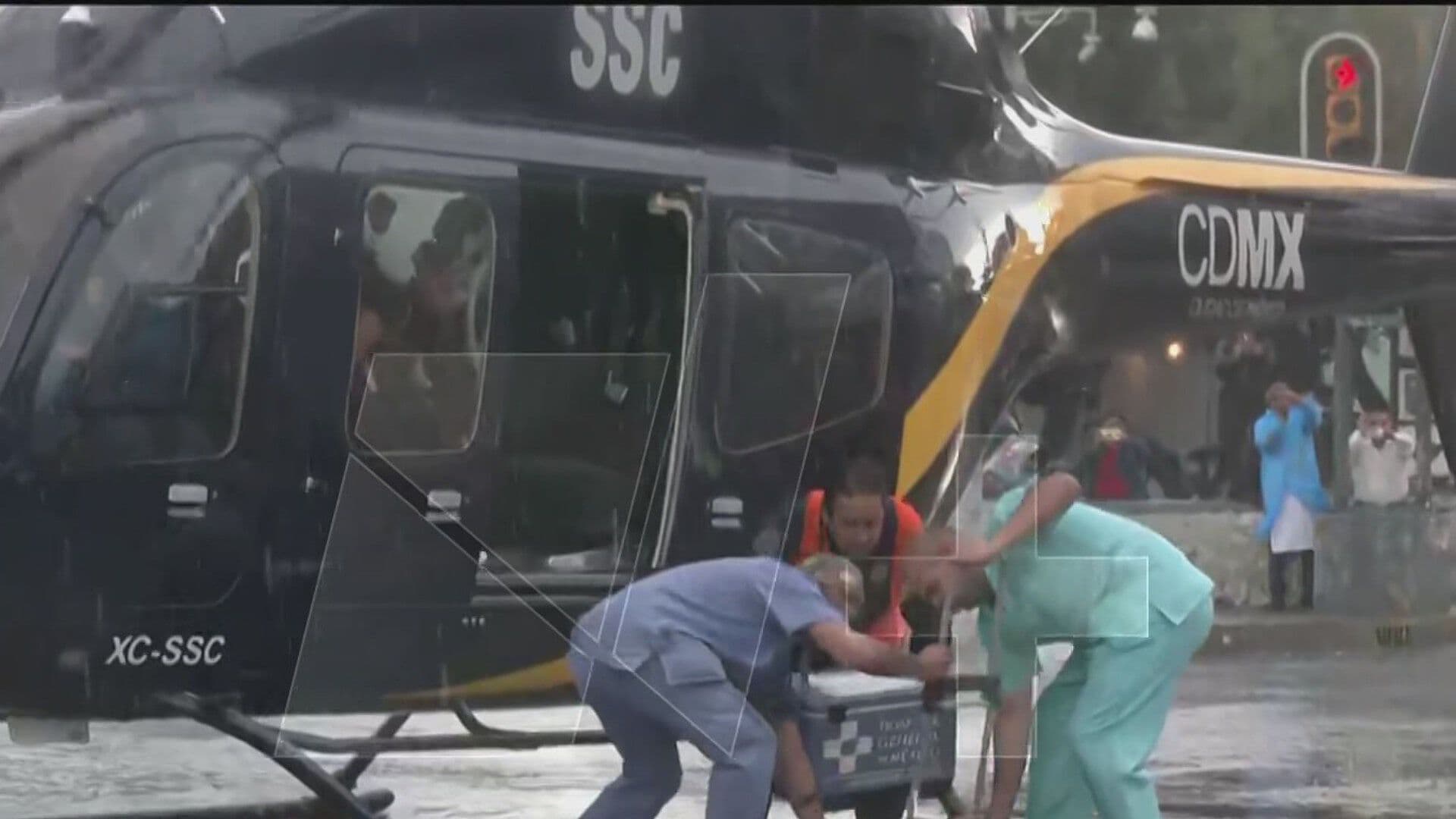 Trasladan Corazón para Trasplante en Avión y Helicóptero hacia el Hospital General de CDMX