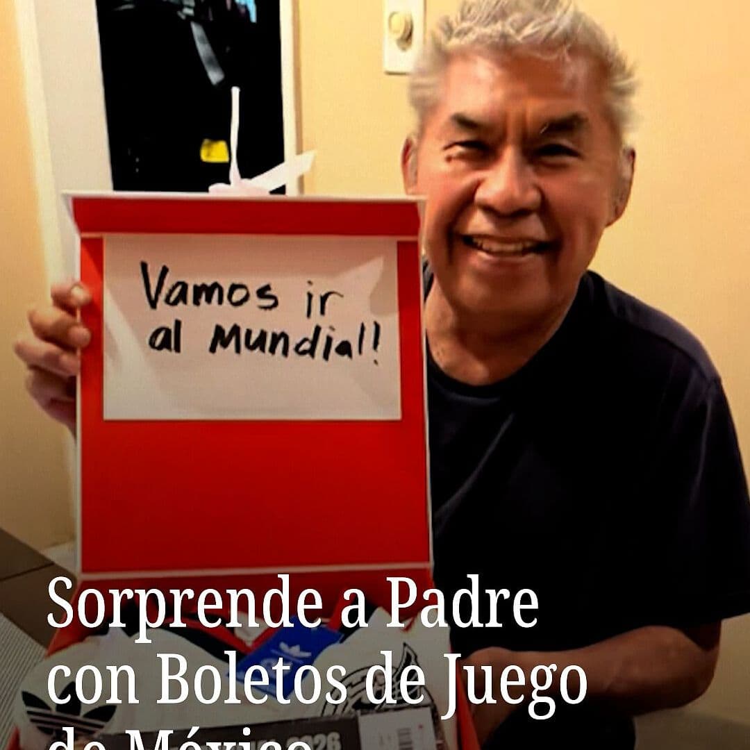 Sorprende a Padre con Boletos de Juego de México