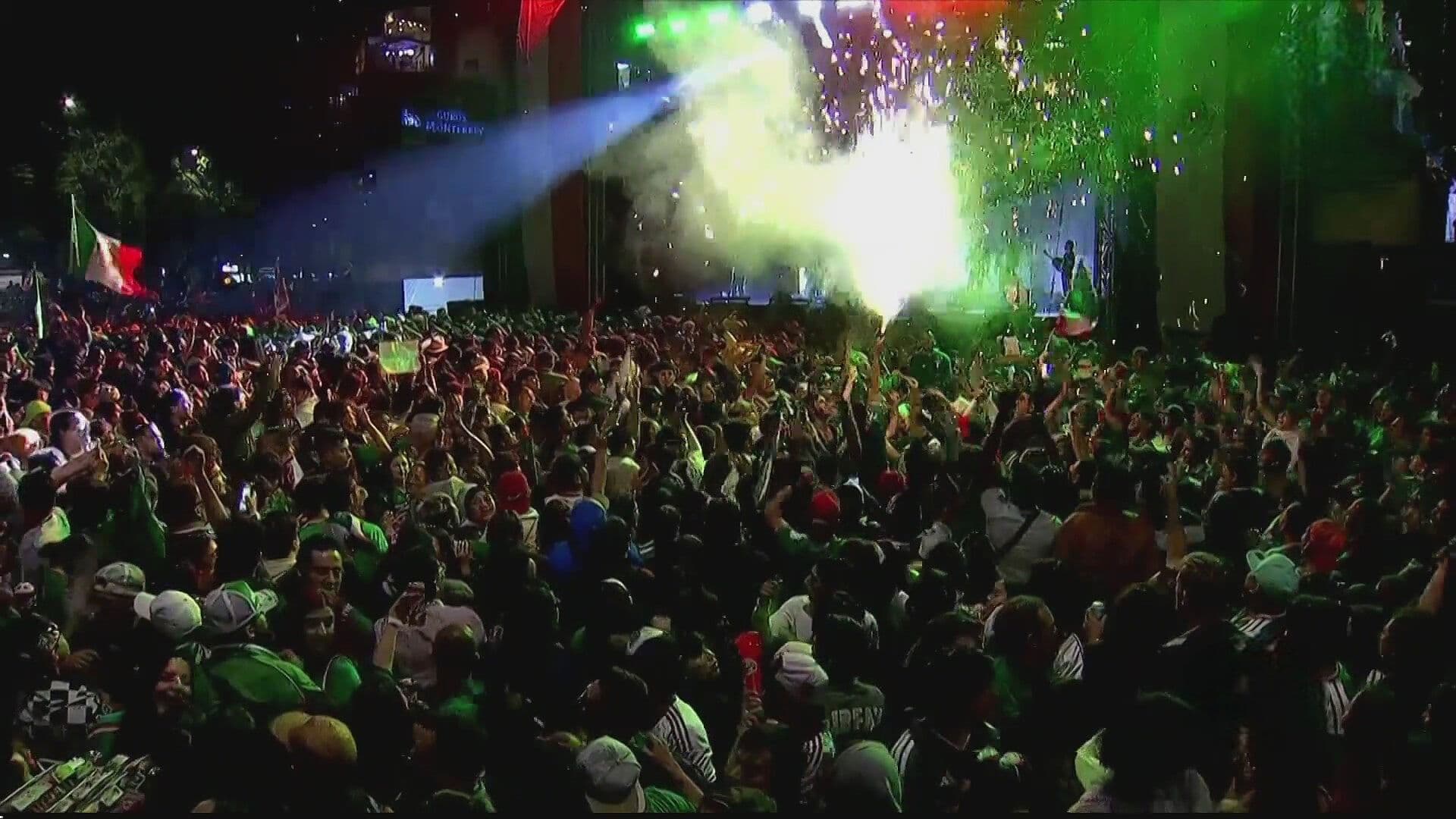 Así Lucen Paseo de la Reforma y la Glorieta de la Minerva por Festejos tras Triunfo de México