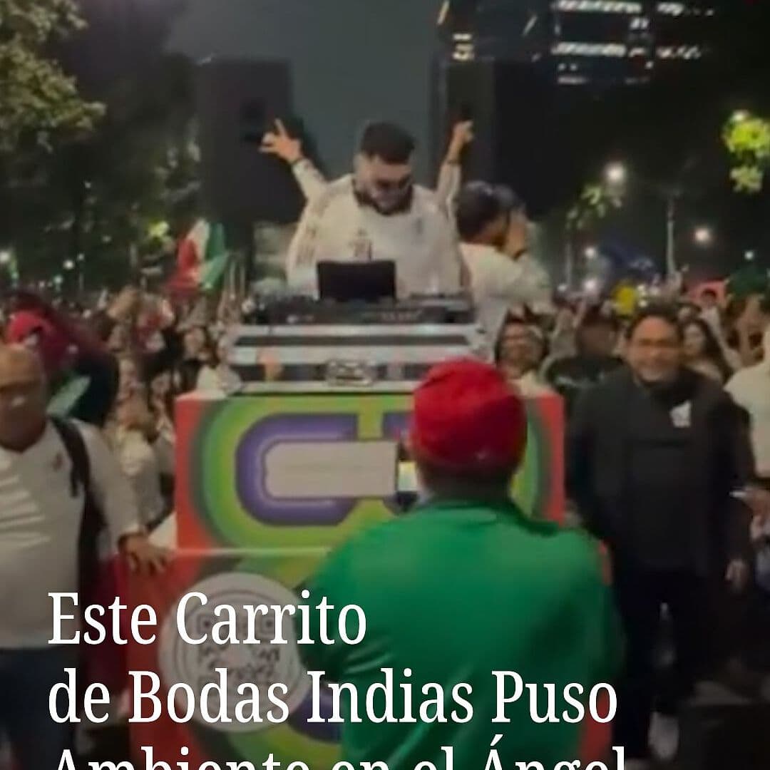 Este Carrito de Bodas Indias Puso Ambiente en el Ángel