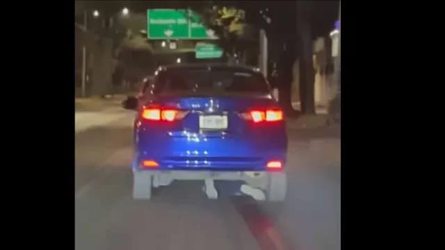Motociclista atropellado en Iztapalapa.