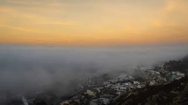 Neblina invadiendo Tijuana. Foto: Cuartoscuro