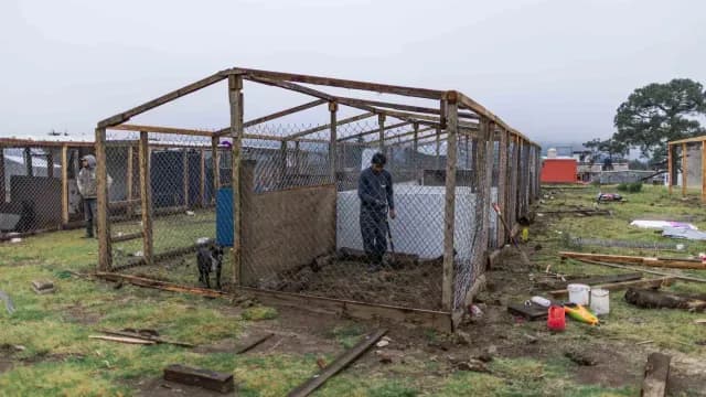 Construyen nuevo albergue a vapor.