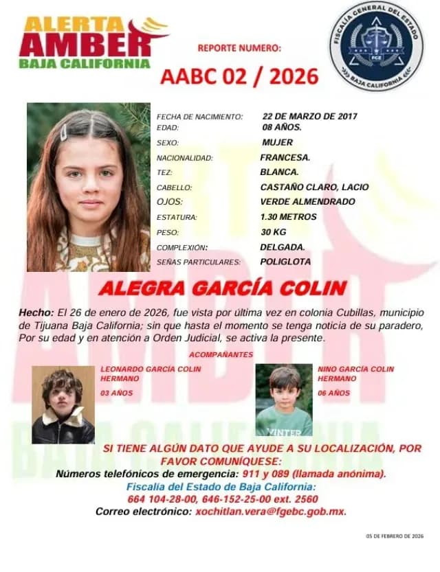 Ficha de búsqueda de Alegra García Colín.