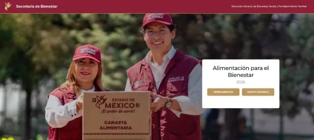 Registro Alimentación Bienestar 2026