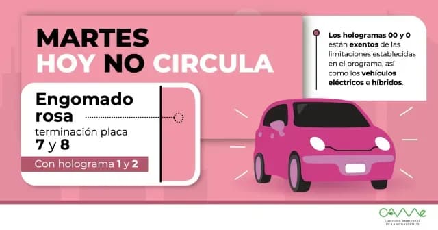 Hoy No Circula Martes