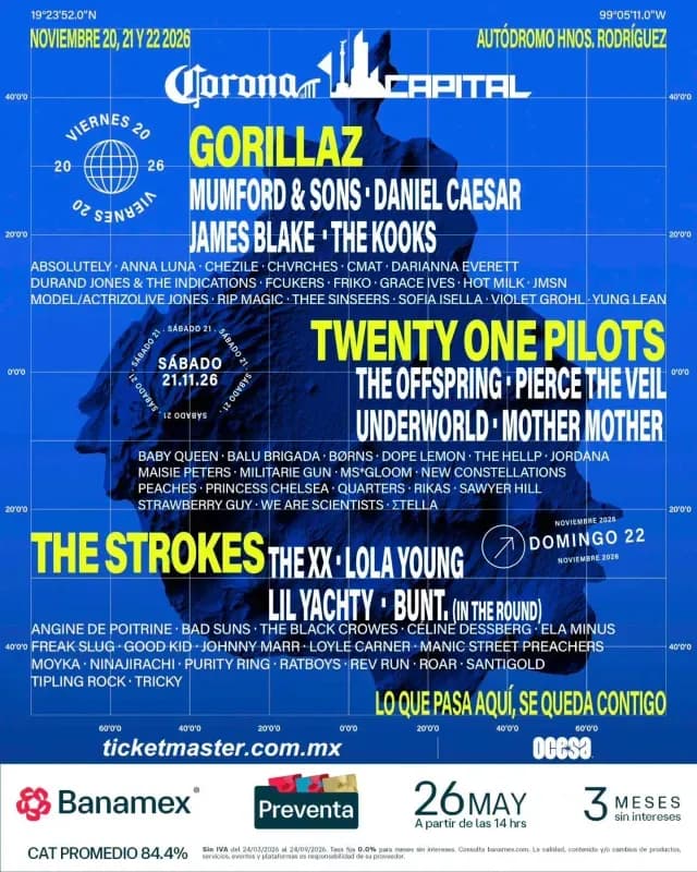Cartel del Corona Capital 2026