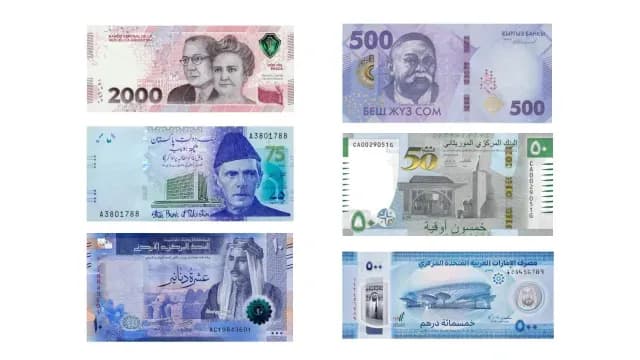 Billetes bonitos del mundo