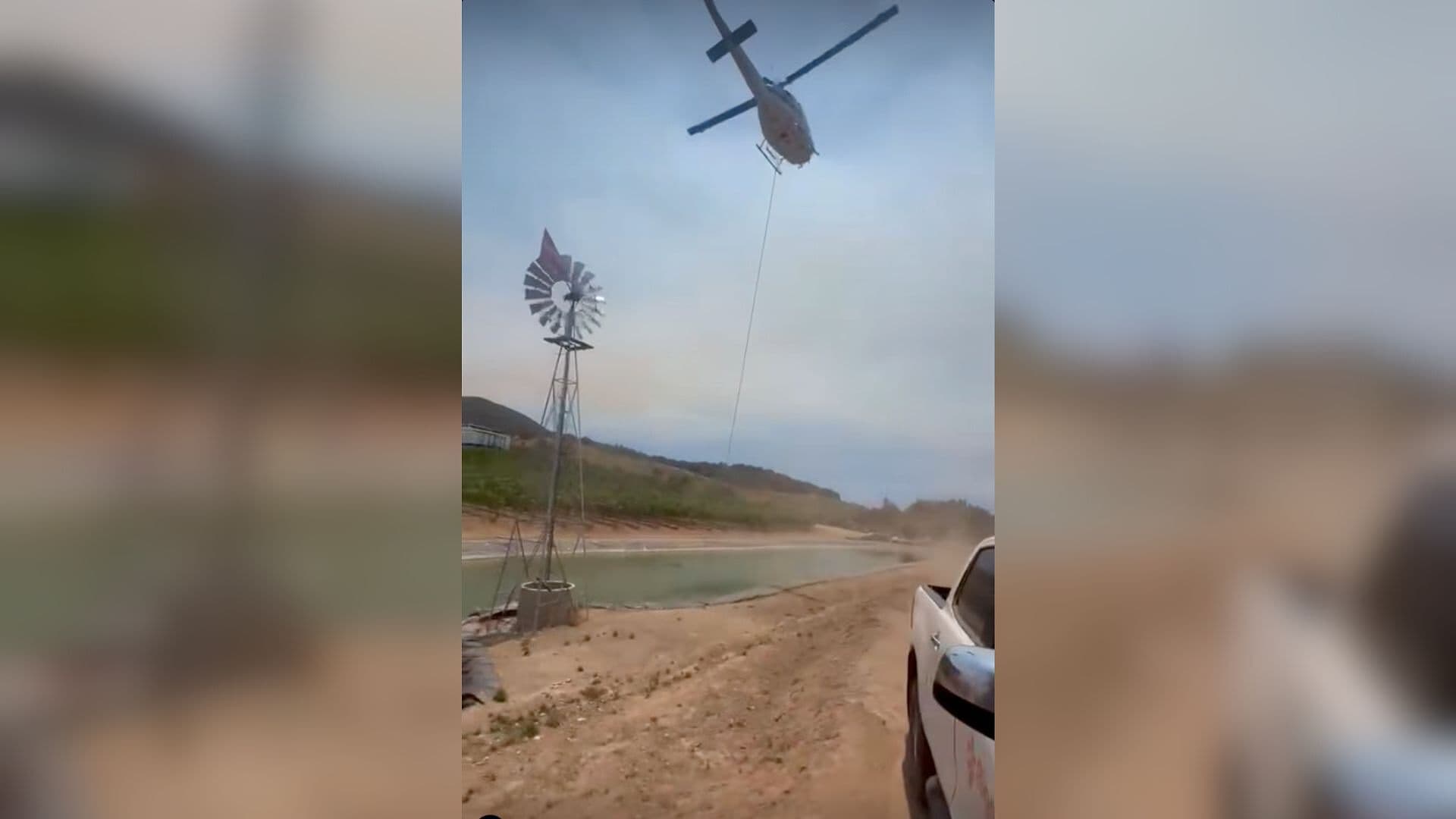 Combaten Incendio Forestal con Apoyo Aéreo y Terrestre en Ensenada, Baja California