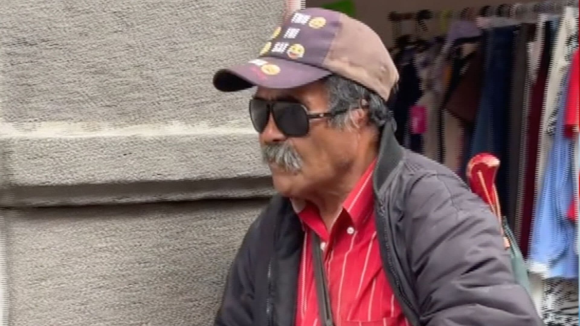 Joven Mujer Acoso Hombre Discapacidad Visual Acosador Centro Histórico de Puebla