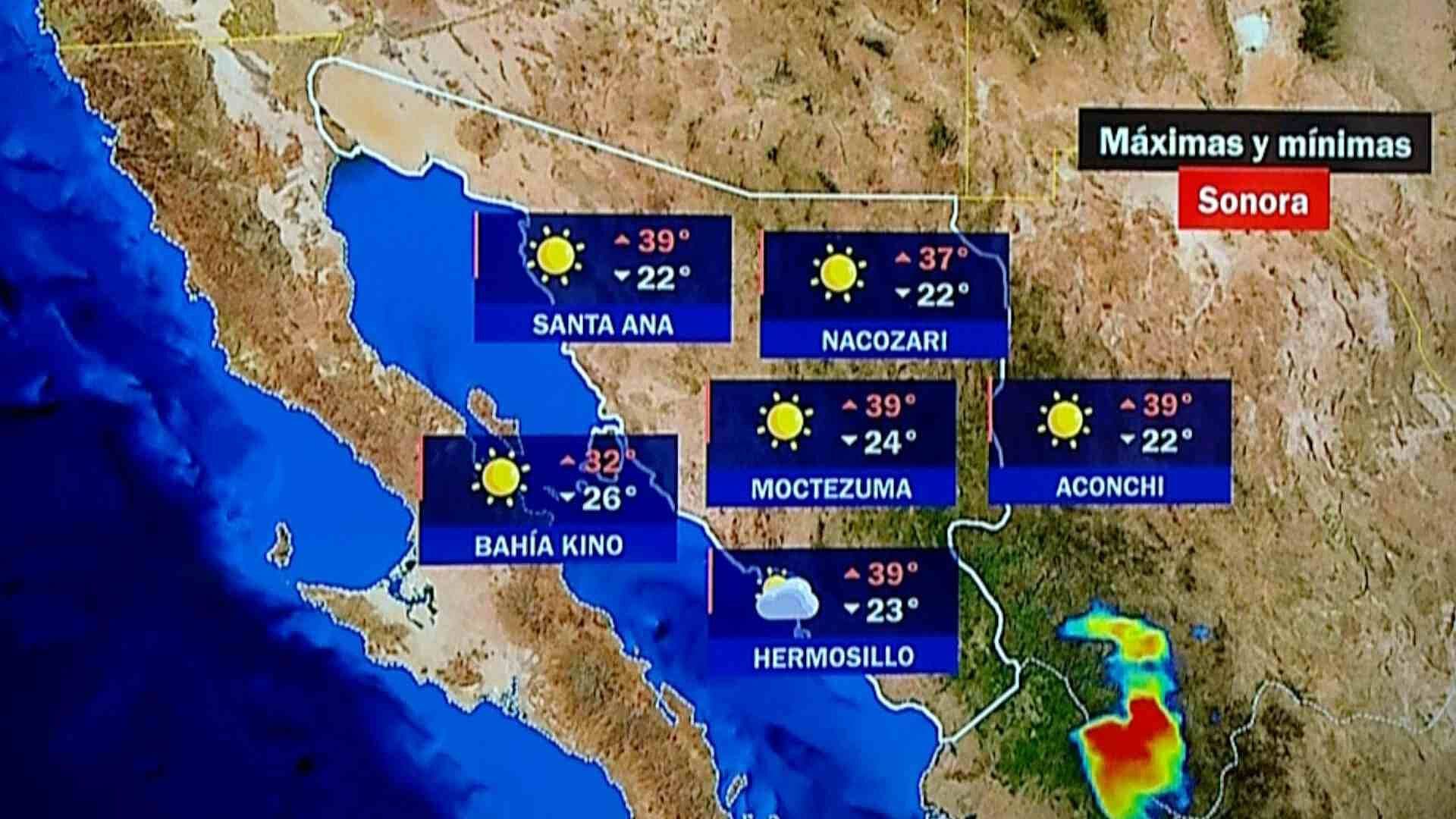 Clima en Sonora: Pronóstico de Hoy Lunes 22 de Junio del 2026