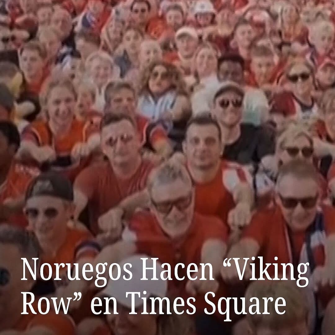 Noruegos Hacen “Viking Row” en Times Square