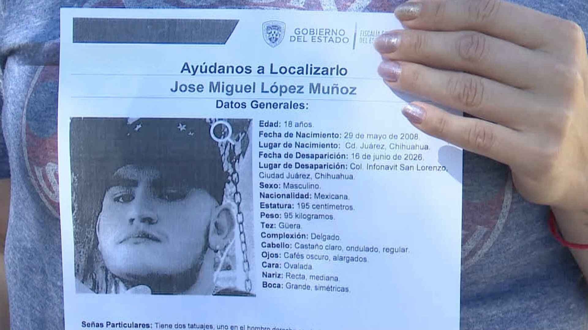 Piden Ayuda Para Localizar a José Miguel de 18 Años Desaparecido en Ciudad Juárez