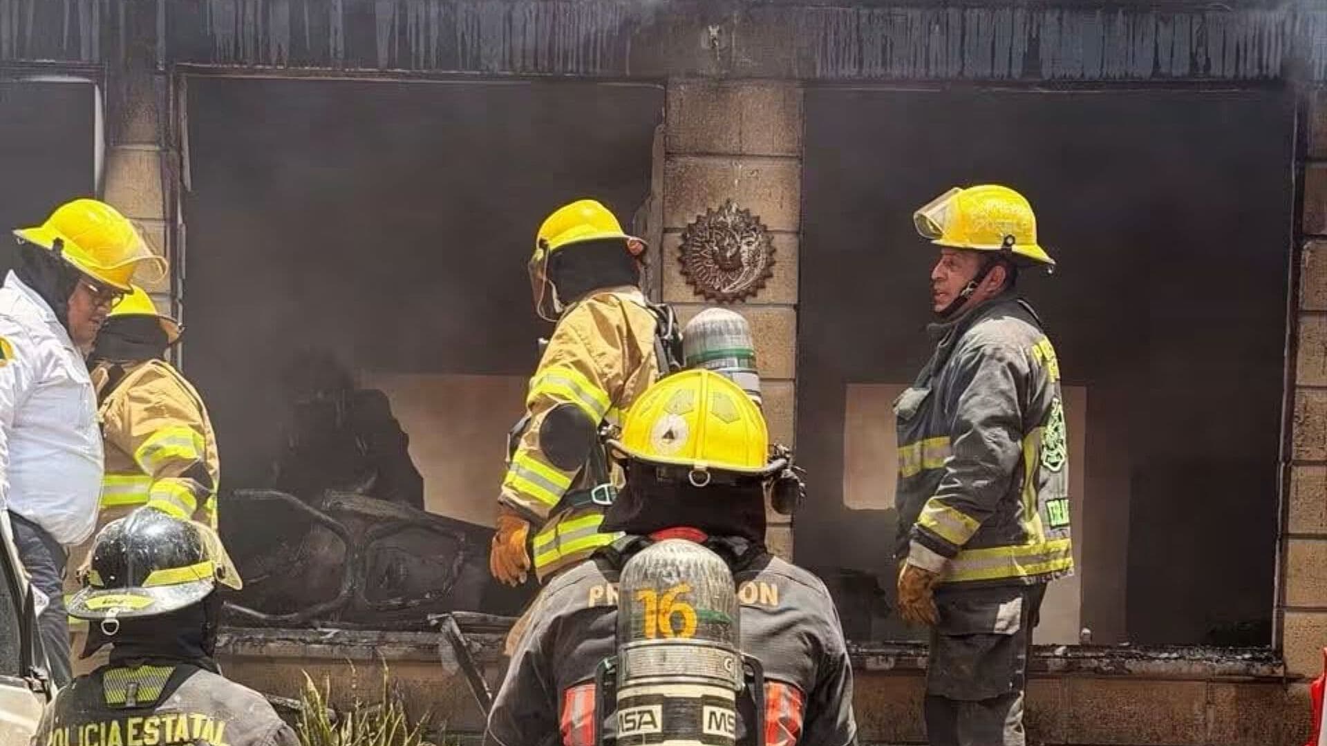Cuatro Heridos Explosión Fuga de Gas LP en Colonia Geovillas del Sur Puebla Capital
