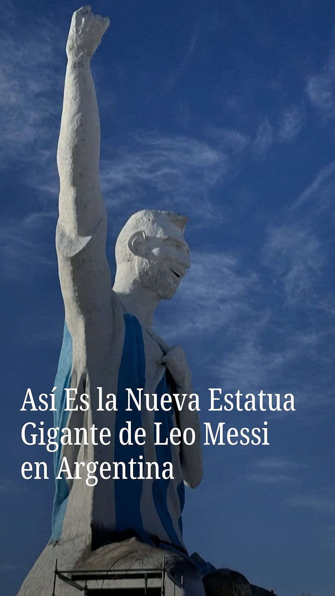 Nueva Estatua Gigante de Messi en Argentina