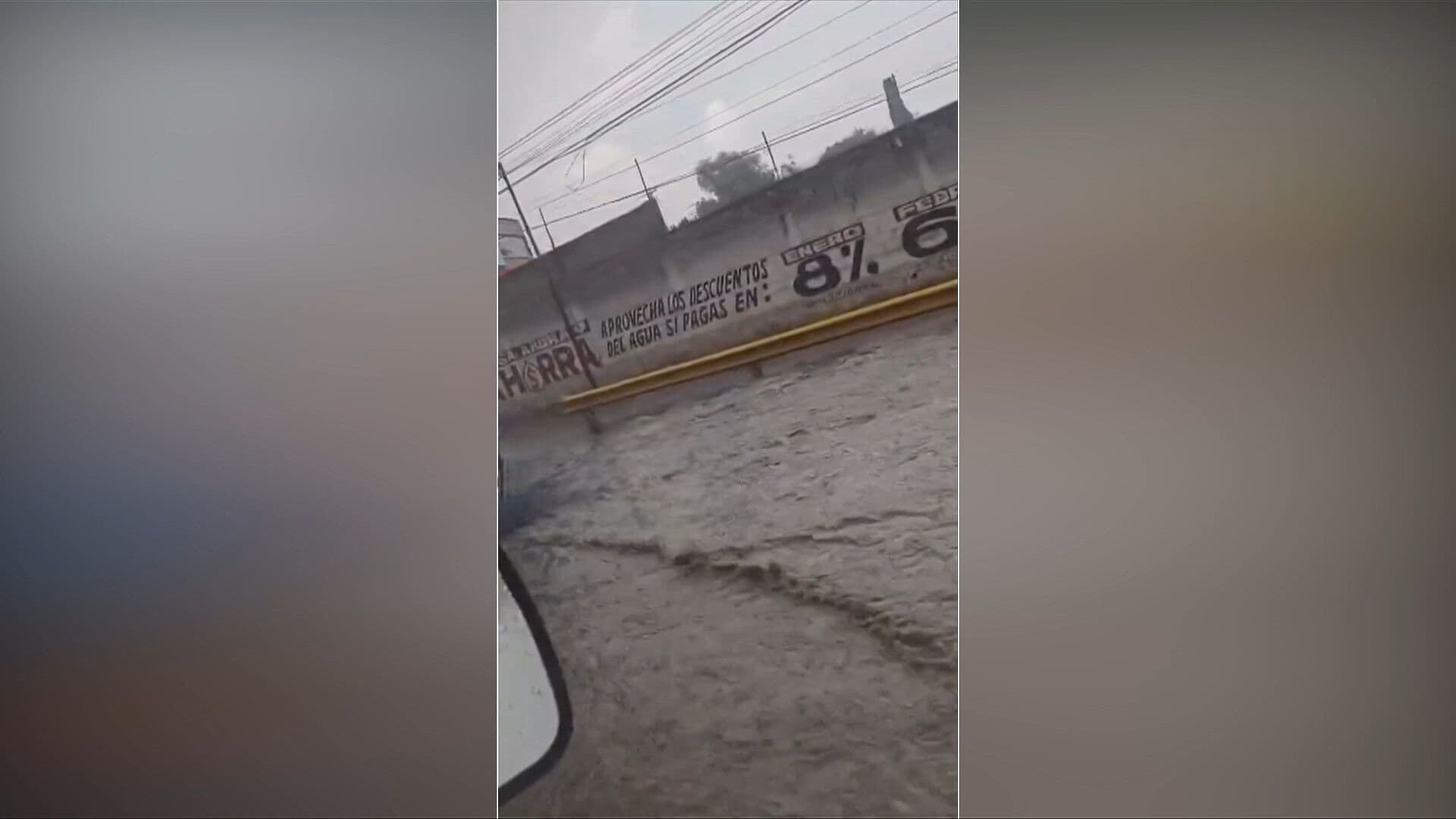 Fuerte Tormenta Inunda Calles, Casas y Negocios en el Municipio de La Paz, Edomex