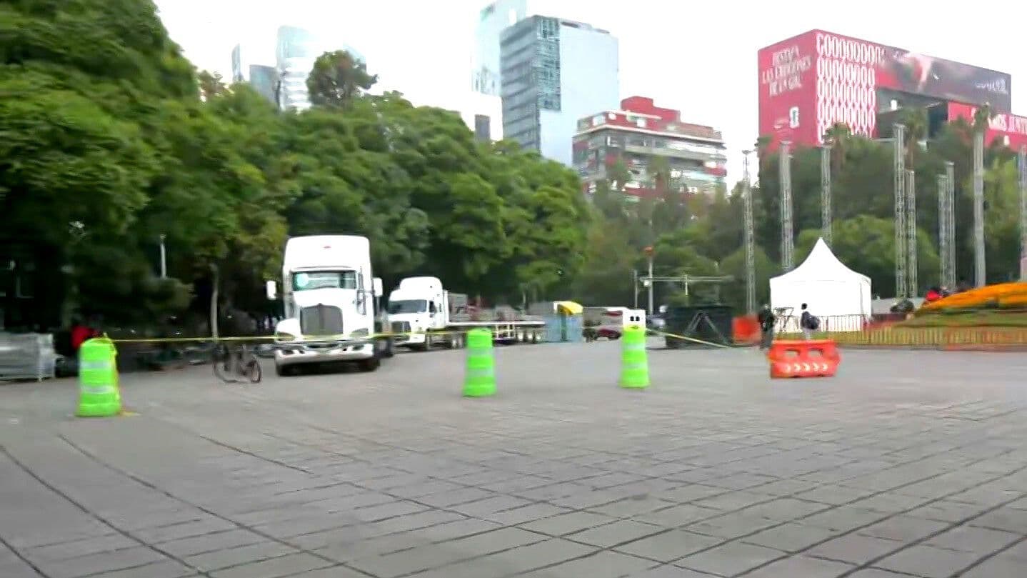 México vs Chequia: Cierran Reforma por Instalación de Escenario y Pantallas