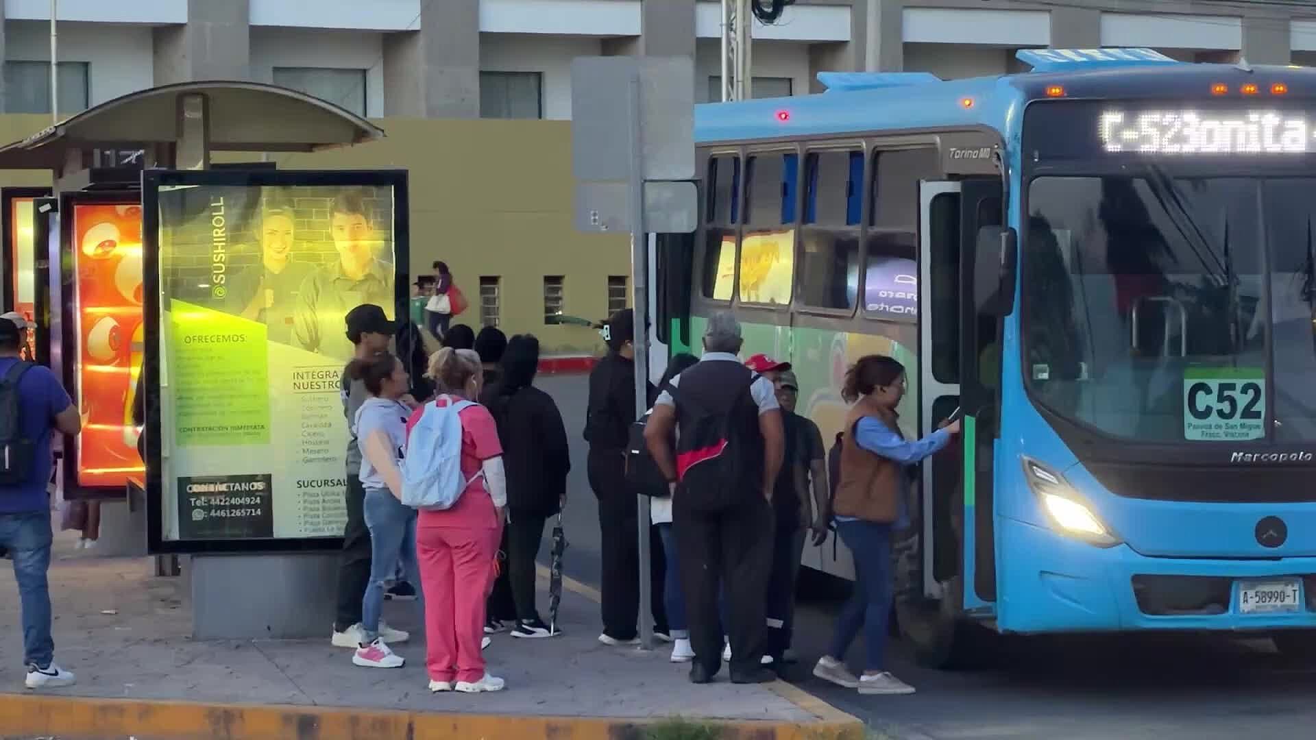 Usuarios Esperan Más de 20 Minutos por Rutas del Transporte Público en Querétaro