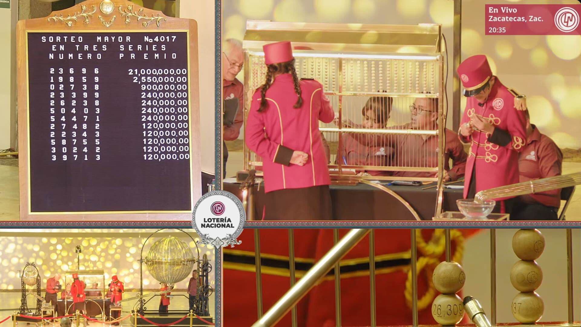 Resultado Premio Sorteo Mayor 4017 Lotería Nacional de Hoy 23 de Junio del 2026