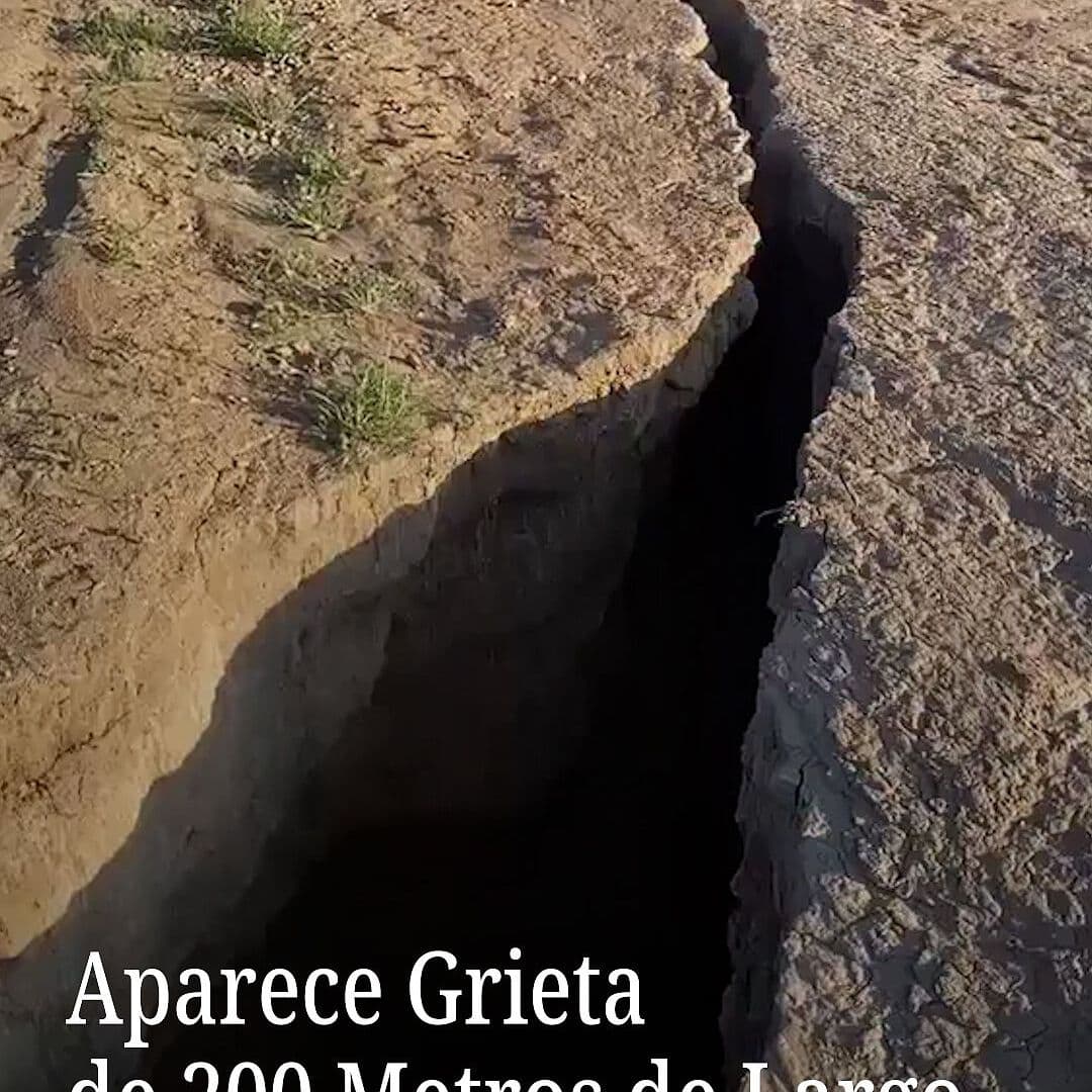 Aparece Grieta de 200 m de Largo