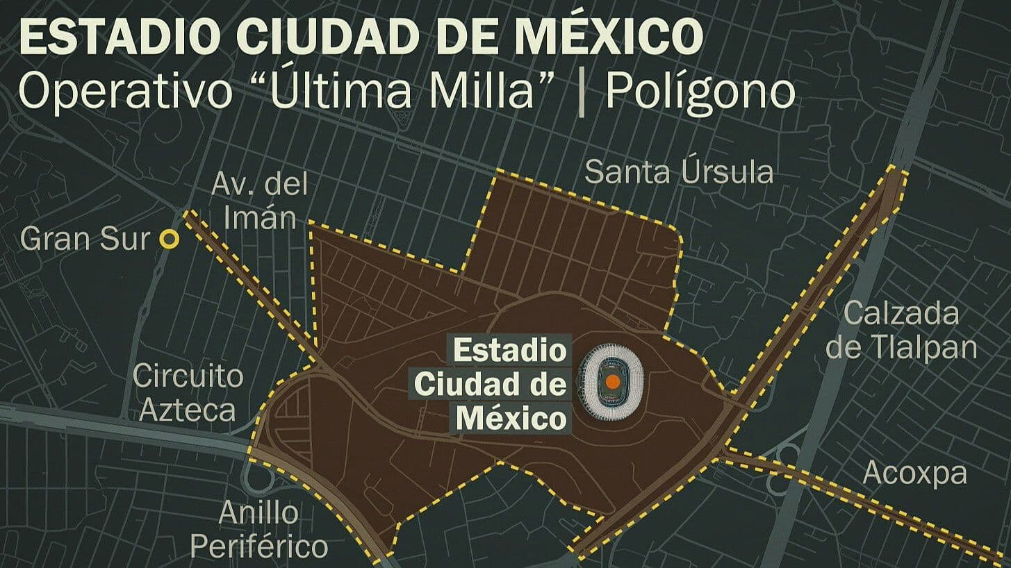 ¿Vas al México vs Chequia Hoy? Así Funciona el Operativo ‘Última Milla’ en CDMX