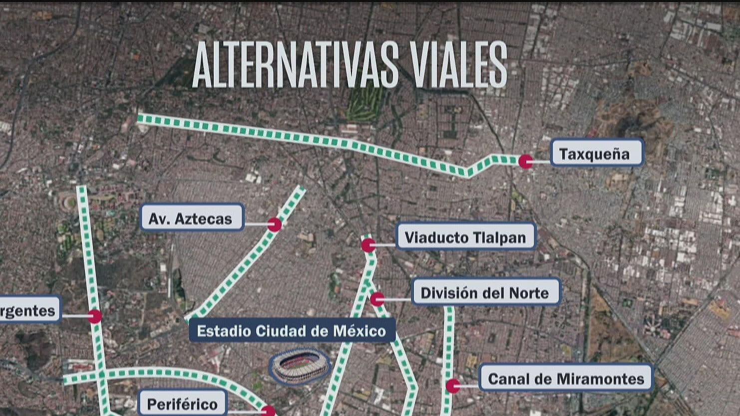 México vs Chequia: ¿Cuáles Son las Alternativas Viales por los Cortes en Tlalpan?