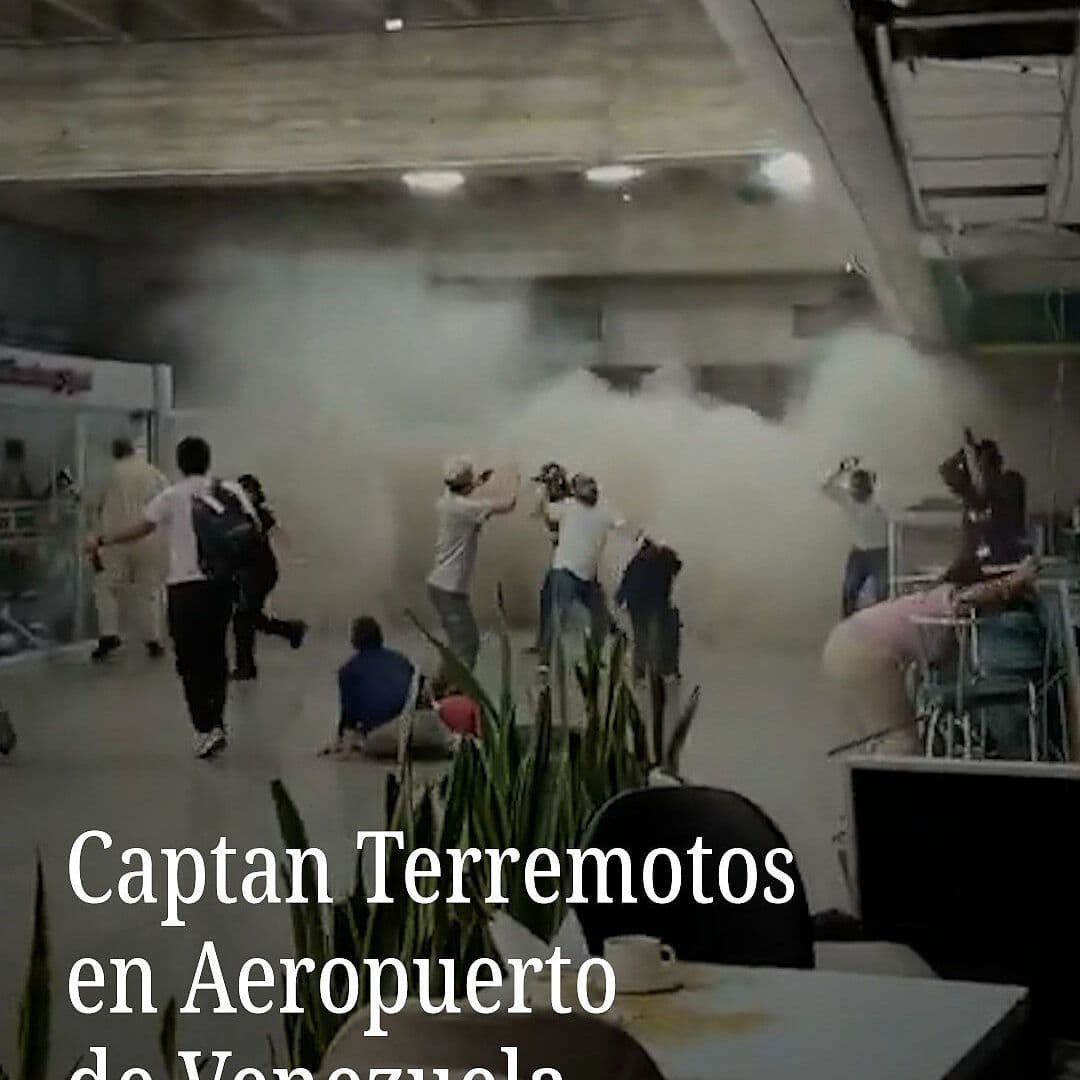 Captan Terremotos en Aeropuerto de Venezuela