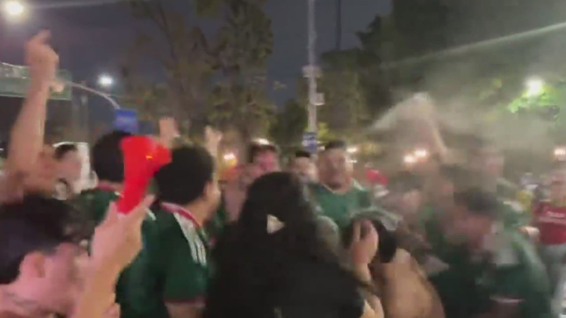 Así Hicieron Volar a Reportera de N+ Guadalajara Durante Festejos por la Selección