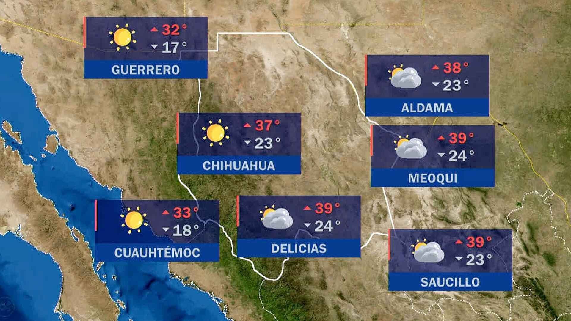 Clima Hoy en el Estado de Chihuahua 25 de Junio del 2026
