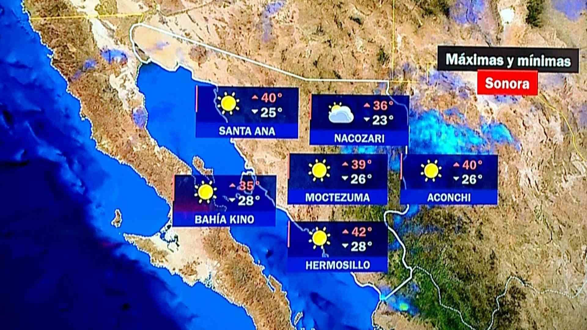 Clima en Sonora: Pronóstico de Hoy Jueves 25 de Junio del 2026