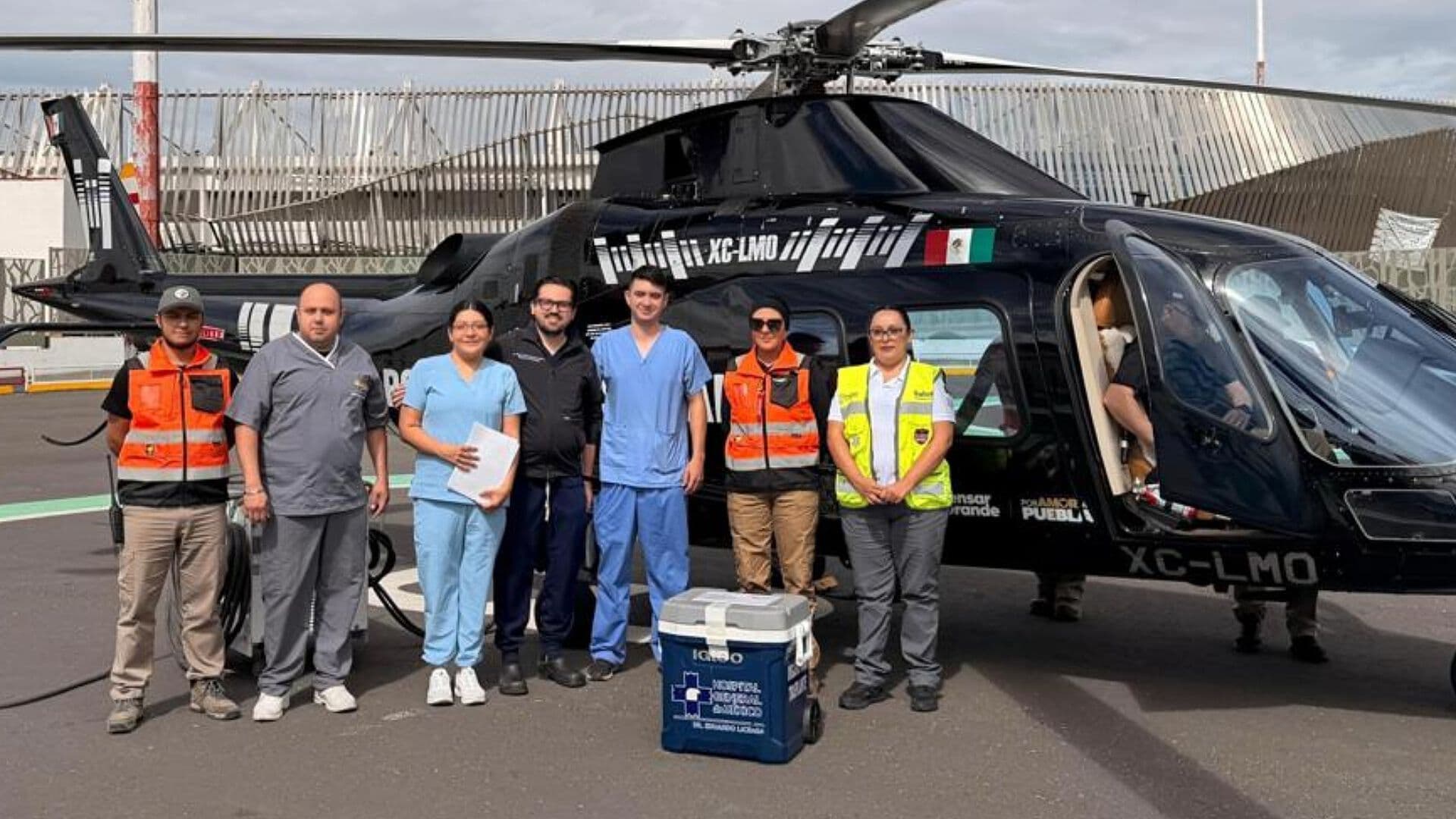 Paciente 56 Años Donación Órganos Puebla Traslado Aéreo CDMX